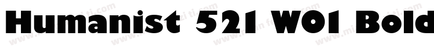 Humanist 521 W01 Bold字体转换